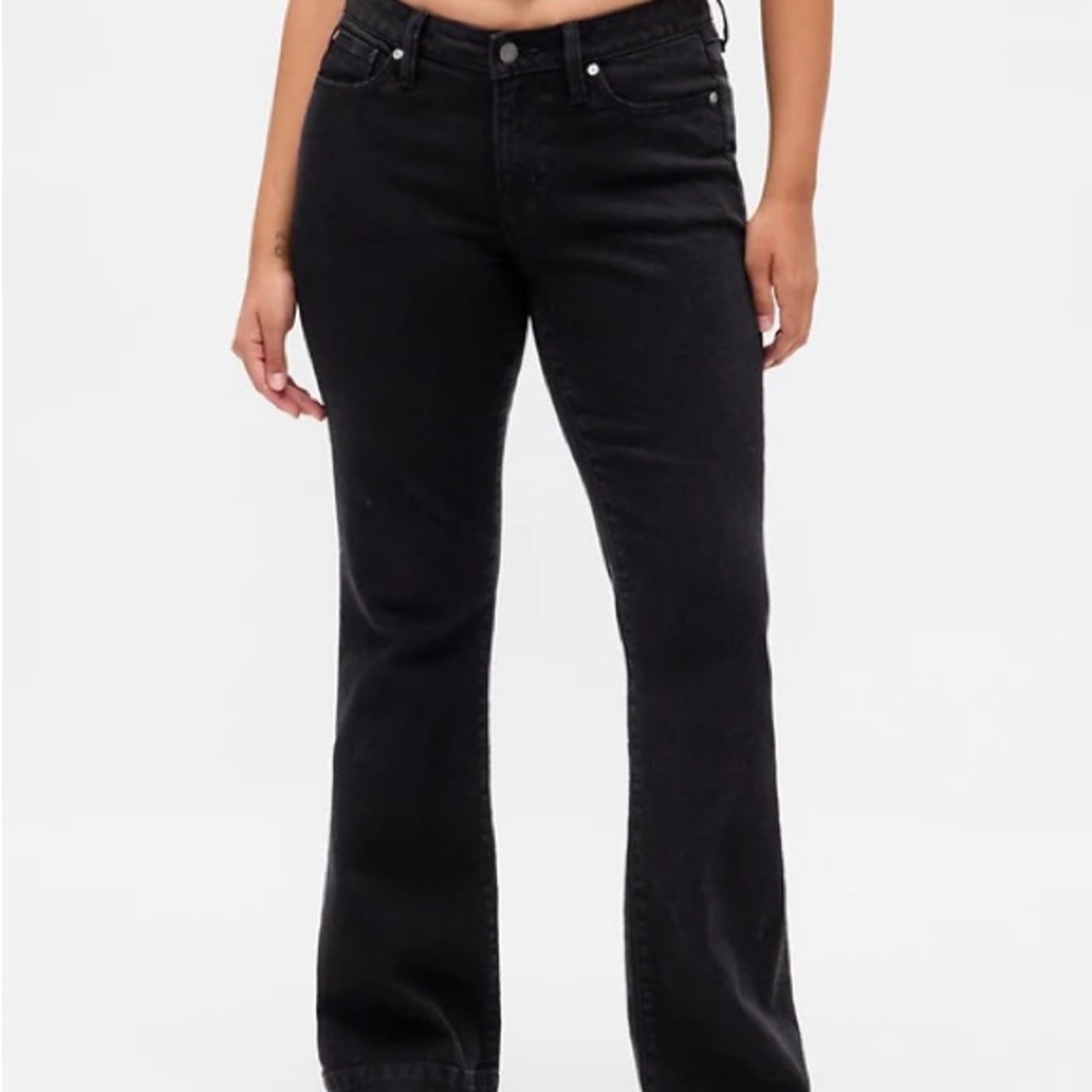 GAP Women's Black Curvy Flare Jeans